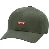 Levis Accessories Pet 'Housemark Flexfit Cap' kaki / rood / wit