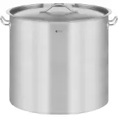 Royal Catering RCST-50E kookpan met deksel, roestvrij staal, diameter 40 cm, geschikt voor inductiekookplaten