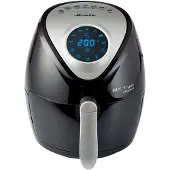 Ariete 4616/00 Enkel 3,5 l Vrijstaand 1300 W Heteluchtfriteuse Zwart, Zilver