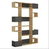 CALICOSY Rek 9 planken l120 cm niho