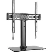 AG DTS-01 - Opstelling voor LCD-scherm - metaal, gehard glas - zwart - scherm (Vloer, 65"), Monitorsteun, Zwart