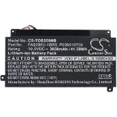 123accu Toshiba P000619700 / PA5208U-1BRS accu (10.8 V, 3850 mAh, huismerk)