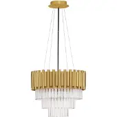 Lyora Hanglamp Magnolia goud met kristal Ø 39cm