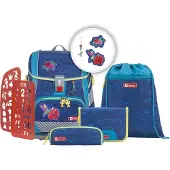 Step by step 2in1 Plus Reflect schooltassenset 6st. blauw