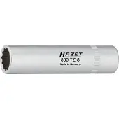 Hazet Inzetstuk kettingkastbekleding 850TZ-8 · 1/4 inch (6,3 mm) vierkant hol · Buitentwaalfkant tractieprofiel · SW 8 mm