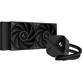 DeepCool - LS520S Zero Dark - Waterkoeling AIO CPU - 2x120mm - Zwart