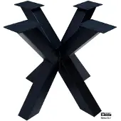 MD Interior Black spider tafelpoot voor ronde eettafel 70x70x73cm