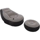 Intex - Opblaasstoel - Ultra Lounge met Poef - 102cm x 137cm x 79 cm