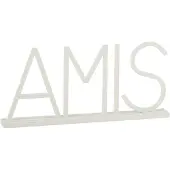 J-Line Amis metaal wit