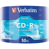 Verbatim 43787 Extra bescherming CD-R 52X blanco 50 stuks