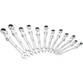 Vigor V6752/12 V6752/12 Ringratelsteeksleutel met scharnier Sleutelbreedte (metrisch) 8 - 19 mm