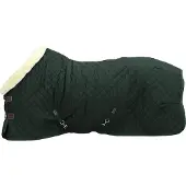 Kentucky Horsewear Horsewear - Showdeken - 600D - 155 cm / 6'9 - Vegan konijnenvacht - Donkergroen