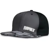 Rapala Lure Camo Flat Brim Snapback Cap Zwart