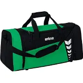 Erima Six Wings (Small) Sporttas Met Zijvakken - Zwart / Smaragd | Maat: S