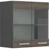 Vicco R-Line Glazen keukenkast – 60 cm Edel grijs