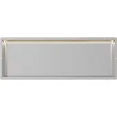 Guido Gusto RVS Inbouwnis 30x90x7cm met tegelflens en LED verlichting