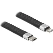 DeLOCK FPC platte kabel, USB Type-C naar Lightning, voor iPhone, iPad en iPod, 13 cm