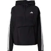 Adidas Sportjas 'ESSENTIALS 3-STRIPES LIFESTYLE WOVEN' zwart / wit