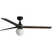 Faro Klim Plafondventilator Black | Walnut | L (Ø150cm) | With light (E27)