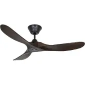 CasaFan ECO GENUINO 122 MS-NB Plafondventilator 11.3 W (Ø x h) 1220 mm x 280 mm Zwart (mat) Met afstandsbediening, Met wintermodus