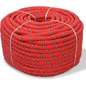 vidaXL Boot touw 14 mm 250 m polypropyleen rood