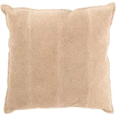 J-Line kussen strepen katoen/polyester 45x45x12cm