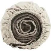 Yumeko Hoeslaken Percal Katoen 90x200 Beige - Eco, Bio & Fairtrade