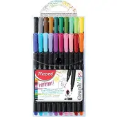 Maped etui de 20 feutres fineliner graphpeps 0,4 mm assortis 749151