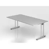 Hjh OFFICE PRO NANO 2E S - 200 x 100 Grijs/Zilver