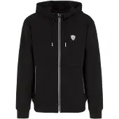 EA7 Sweatvest zwart / wit