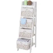 MCW Schuine kast Shabby Chic wit