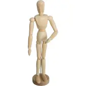 Atmosphera LEDENPOP IN HOUT 32 CM