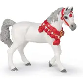 Papo Paarden en pony's Wit Arabisch paard in paradejurk Speelgoedfiguur