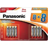 Panasonic Batterijen Aaa 8+8 (lr03ppg)