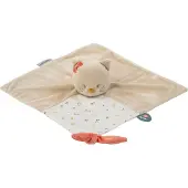 Nattou Kat Lana - Knuffeldoekje Doudou - 30x30 cm - Zand Beige