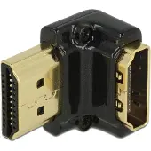 DeLOCK 65662 HDMI Adapter [1x HDMI-bus - 1x HDMI-stekker] Zwart 0 mm
