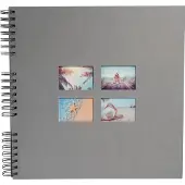 Exacompta Milano Fotoalbum Spiraal Harde kaft Papier 33 x 35 x 3,3 cm Grijs