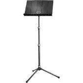 K&M 12125 Folding Orchestra Music Stand Black