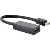 Gembird 4K Mini DisplayPort naar HDMI adapterkabel, 15 cm, zwart