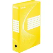 Esselte Boxycolor Archiefdoos - 80 x 352 x 250 mm - Geel | 25 stuks