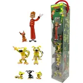 Plastoy SAS Marsupilami met Spirou en Pips - Set (7 figuurtjes)