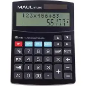 MAUL MTL 800 Zwarte bureaucalculator Scherm: 12 op batterij(en), zonne-energie
