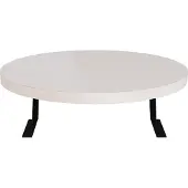 En.casa Dienblad armleuning Kuleskyd rond Ø34 cm creme []