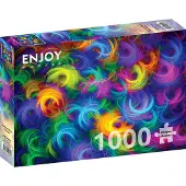 Enjoy Puzzle Abstract Neon Feathers Puzzel (1000 stukjes)