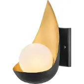 Lisa McDennon by Hinkley LED Wandlamp Ren | 3W 3000K 300Lm 830 | Dimbaar | Matte Black & Gold