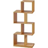 En.casa Boekenkast Gullspång schap 130x55x30 cm bamboe