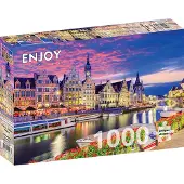 Enjoy Puzzle Puzzel Gent in schemering, België 1000 stuks 1 St