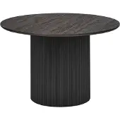 Beliani SHEHO - Eettafel - Zwart - 120 cm - MDF
