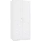 En.casa Kledingkast Finning 176x80x52 cm wit []