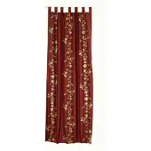 2lif Murcia plooiband gordijn rood goud 140x245cm